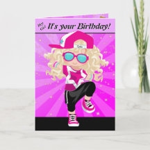 Blonde Girls Hip Hop Happy Birthday