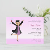Blonde Graduation Party Invitation (Standing Front)