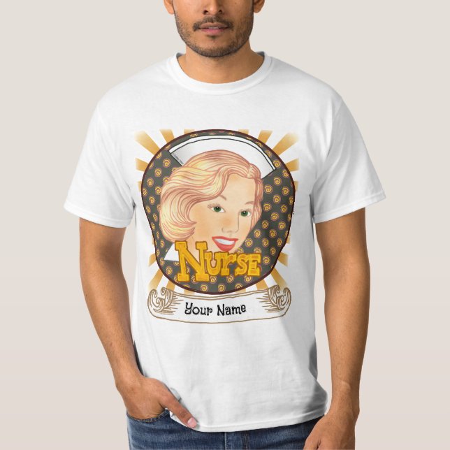 Blonde hair nurse  T-Shirt (Front)