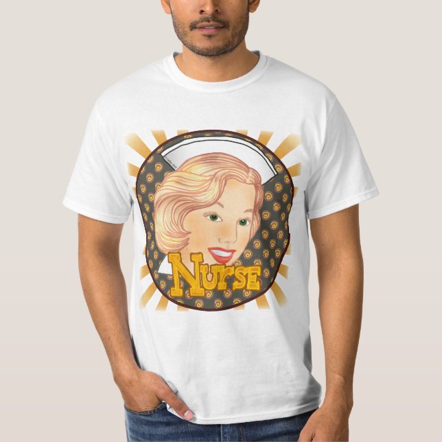 Blonde hair nurse  T-Shirt (Front)