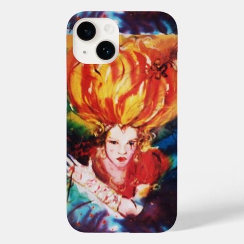 BLONDE IN RED Beauty Fashion Watercolor Case_Mate iPhone 14 Case