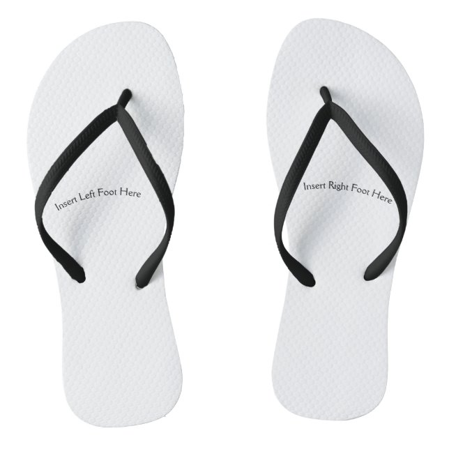 Blonde Joke Thongs Flip Flops (Footbed)