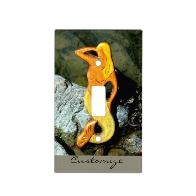 blonde lookout mermaid Thunder_Cove Light Switch Cover (Front)