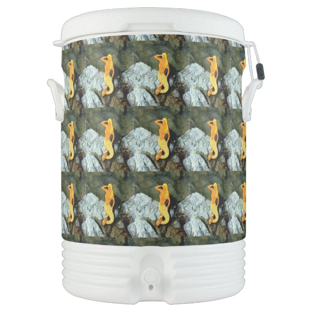 Blonde lookout mermaids beverage cooler (Front)