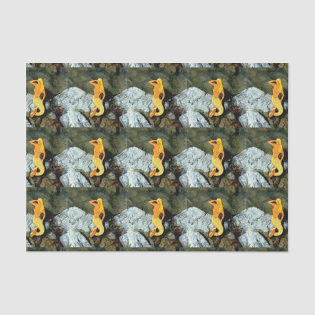 blonde lookout mermaids tissue paper (Front)