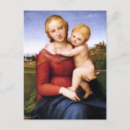 Blonde Madonna and Baby Jesus Postcard