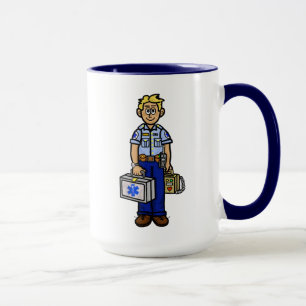 Blonde Male EMS Personalized Name Mug