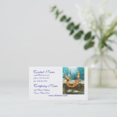 Blonde Mermaid Business Card (Standing Front)