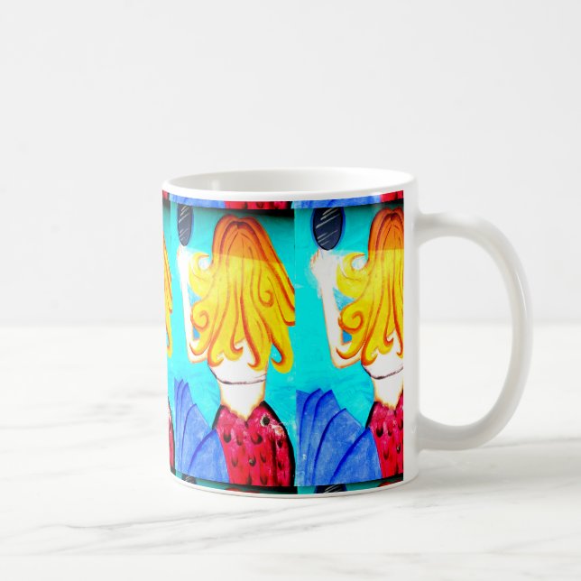 blonde mermaid coffee mug (Right)