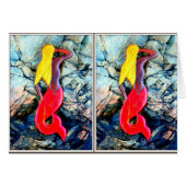 blonde mermaid in red (Front Horizontal)