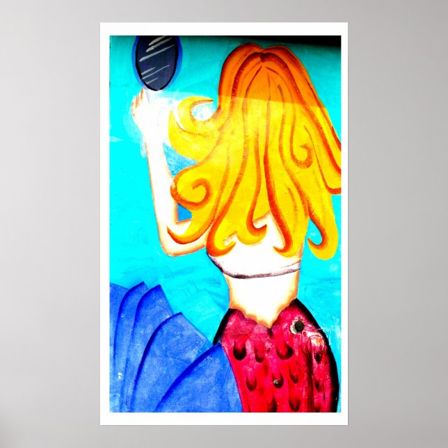 blonde mermaid poster (Front)