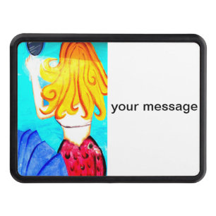blonde mermaid trailer hitch cover