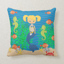 Blonde Mermaid Under The Sea
