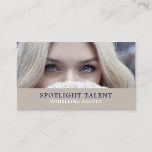Blonde Model Modelling Agency Model Agent Business Card