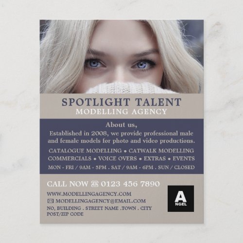 Blonde Model Modelling Agency Model Agent Flyer