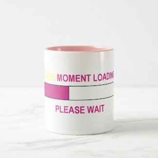 BLONDE MOMENT LOADING... Two-Tone COFFEE MUG