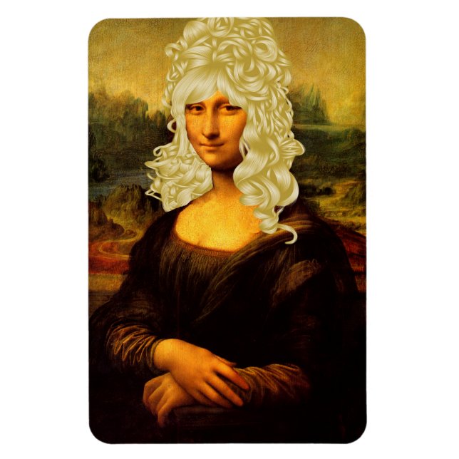 Blonde Mona Lisa Magnet (Vertical)