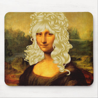 Blonde Mona Lisa Mouse Pad