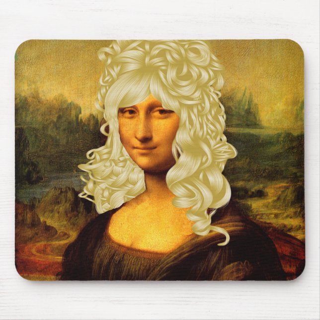 Blonde Mona Lisa Mouse Pad (Front)