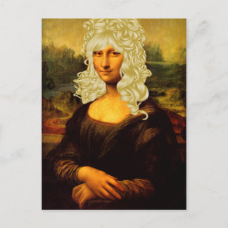Blonde Mona Lisa Postcard