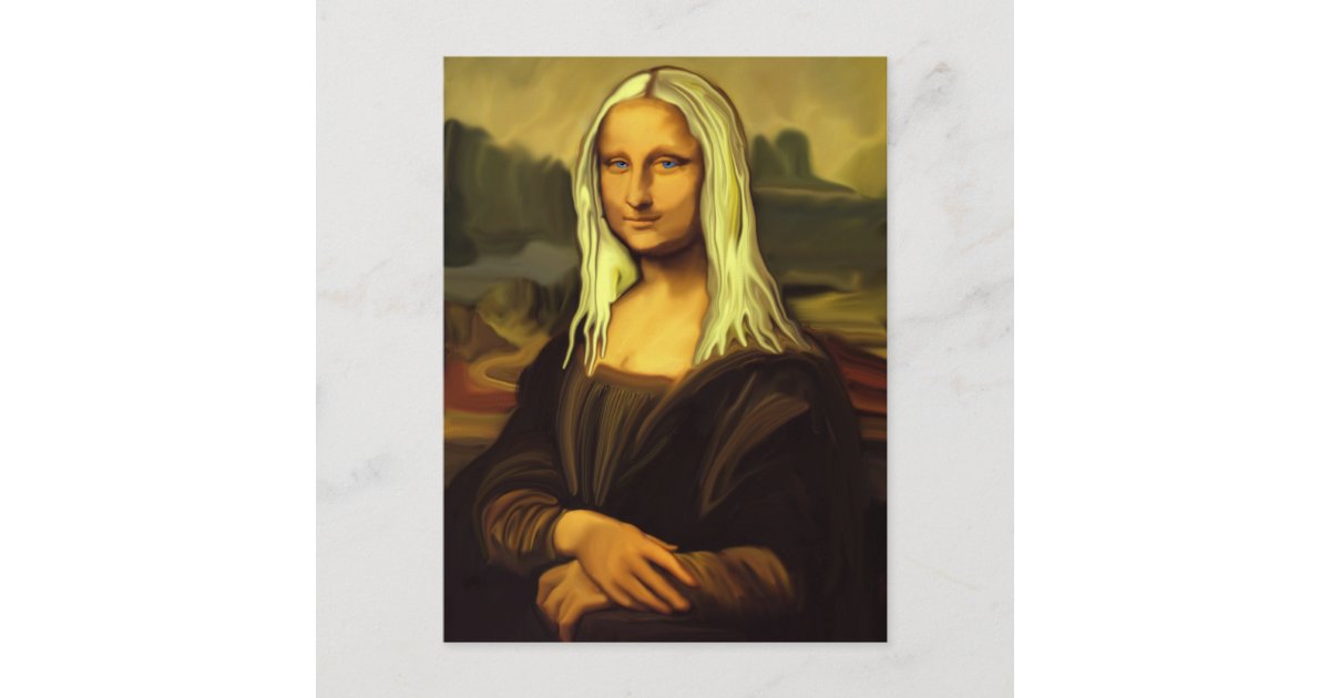 Portrait of Mona Lisa and eye movement track of the same portrait