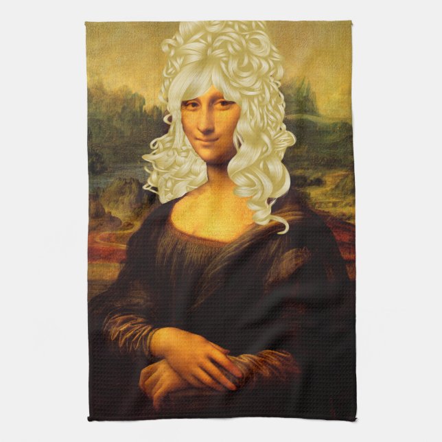 Blonde Mona Lisa Towel (Vertical)