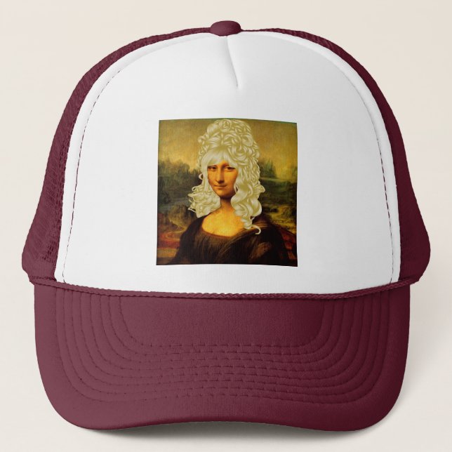 Blonde Mona Lisa Trucker Hat (Front)