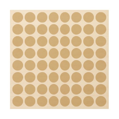 Blonde Neutral Dots Wood Wall Art