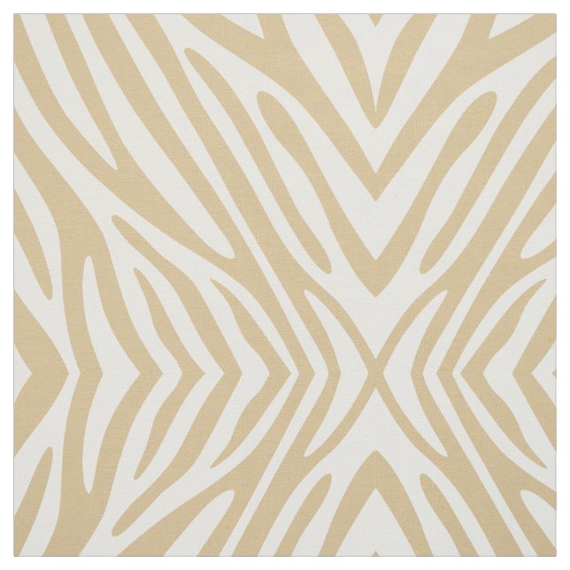 Blonde Neutral Zebra Fabric (Swatch)