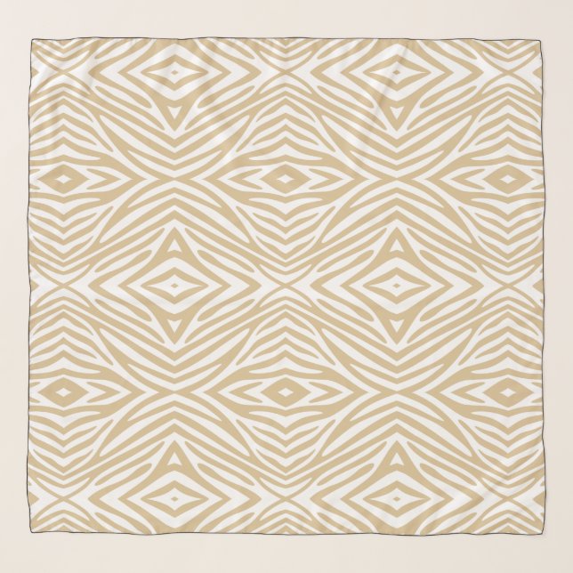 Blonde Neutral Zebra Scarf (Front)