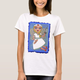 Blonde Nurse Fairy - ladies RN LPN t-shrt T-Shirt