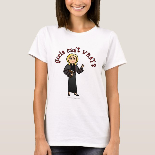 Blonde Pastor Girl T-Shirt (Front)