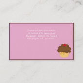 Blonde/Pink Cupcake Baker/Bakery 3 Business Card (Back)