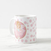 Blonde Pink Fairy Coffee Mug (Front Left)