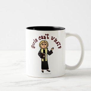 Blonde Preacher Girl Two-Tone Coffee Mug