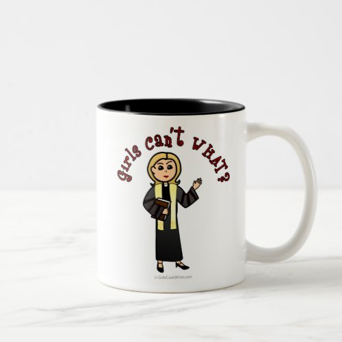 Blonde Preacher Girl Two_Tone Coffee Mug