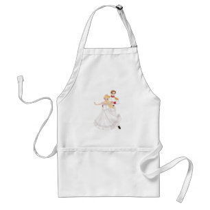Blonde Princess and Charming Prince Fairytale Adult Apron