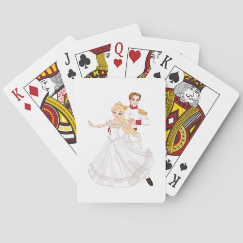 Blonde Princess and Charming Prince Fairytale Poker Cards