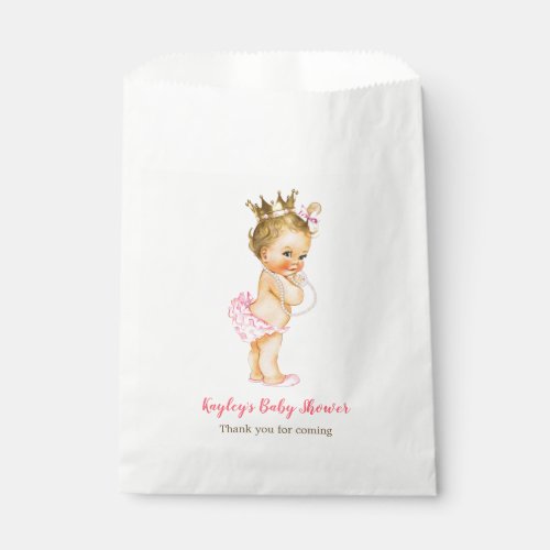 Blonde Princess Baby Shower  Birthday Favor Bags