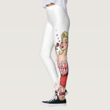 Blonde Retro Valentine Pin-Up Girl