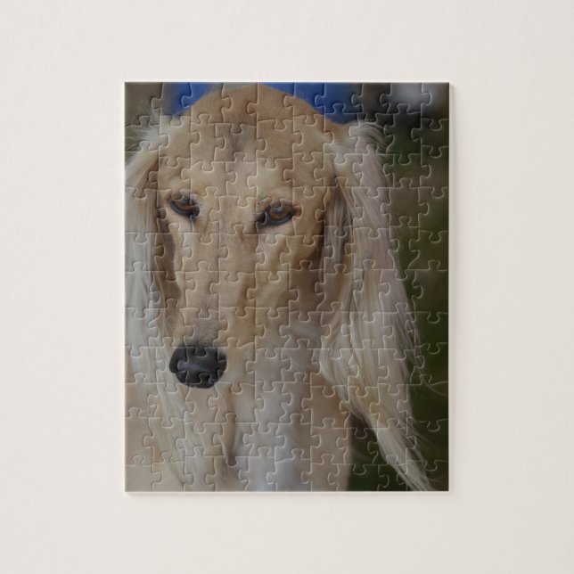 Blonde Saluki Dog Jigsaw Puzzle (Vertical)