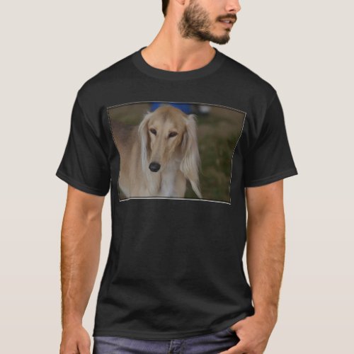 Blonde Saluki Dog T_Shirt
