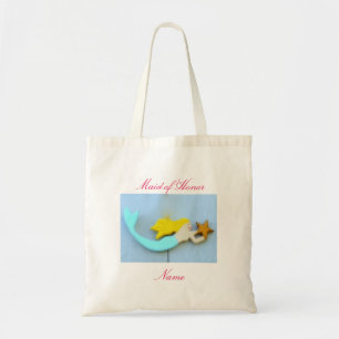 Blonde sea nymph maid of honor tote bag