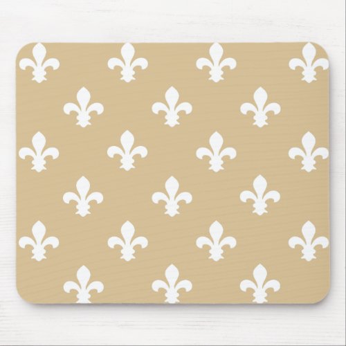 Blonde Sugar Neutral Fleur de Lys Mouse Pad