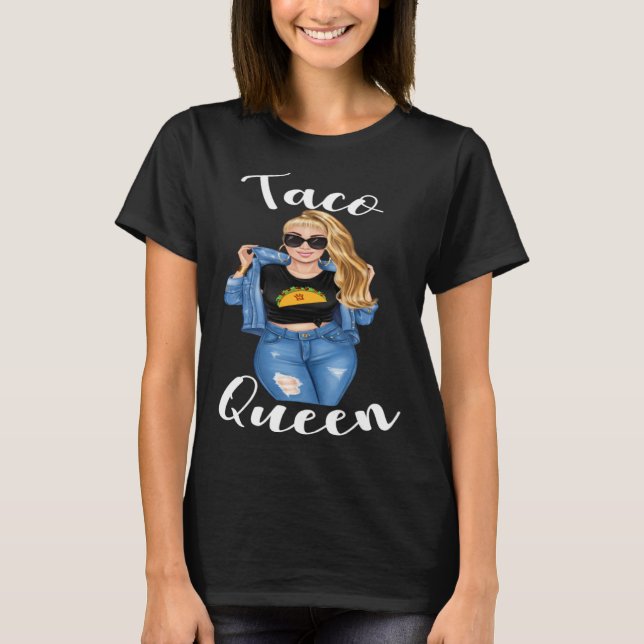 Blonde Taco Queen Cinco De Mayo 5  Womens Women T-Shirt (Front)