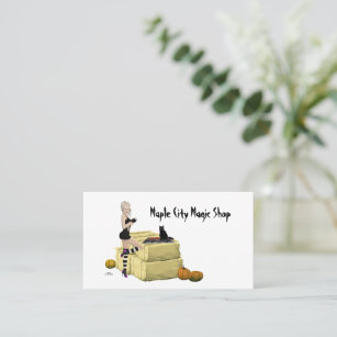 Blonde Witch Pin Up Girl Business Card