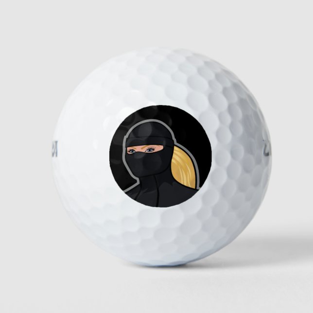 Blonde Woman Golf Balls (Front)