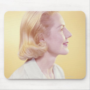 Blonde Woman Mouse Pad