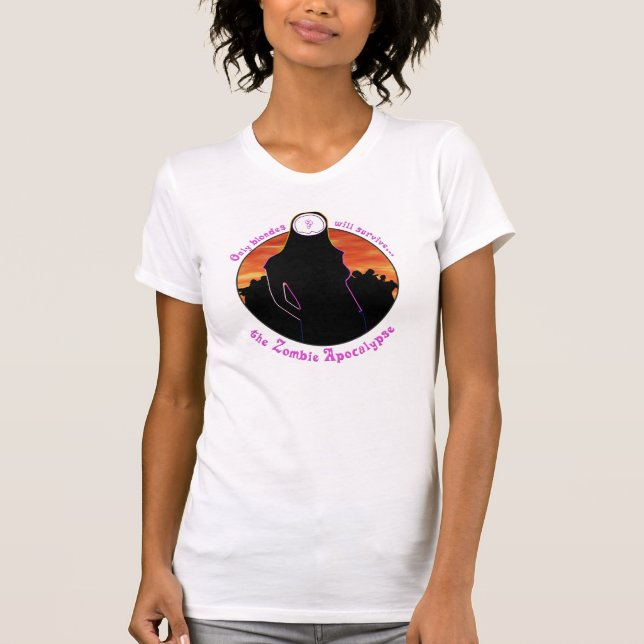 Blonde Zombie Apocalypse Detail Shirts (Front)