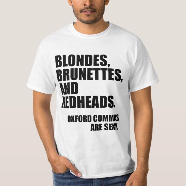blondes brunettes redheads T-Shirt (Front)